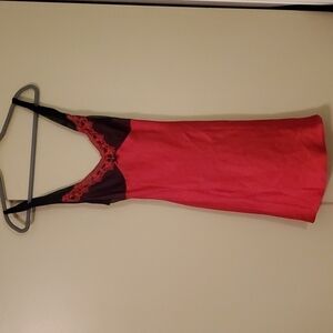 Linea Donatella Red Chemise Lingerie Size Large